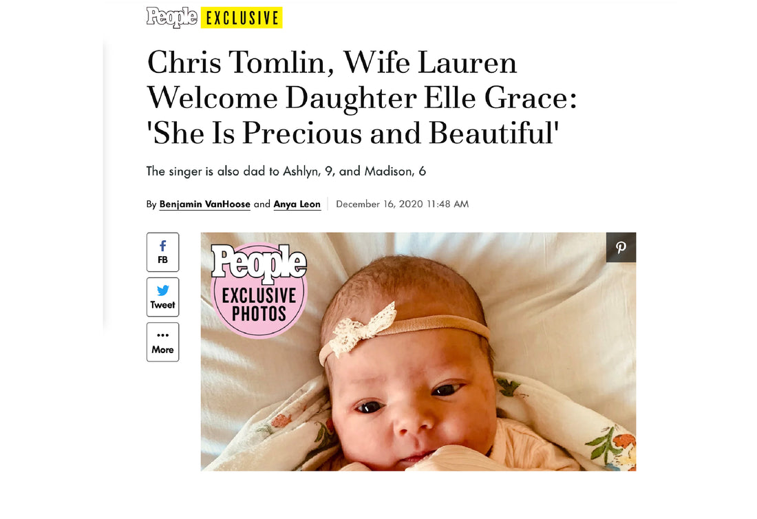 PEOPLE EXCLUSIVE: Baby Elle Grace Tomlin is HERE