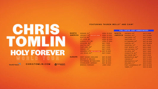 Announcing 18 NEW CITIES on the Holy Forever World Tour
