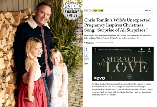 PEOPLE.COM - Third Daughter Inspires Christmas Song: 'Surprise of All Surprises!'